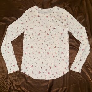 Floral Long Sleeve Women's Top